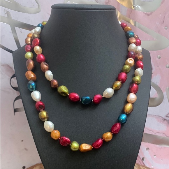 Multicolor Pearl Necklace - Picture 1 of 1
